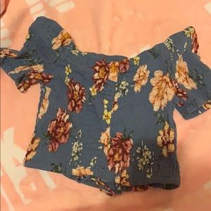 Smocked off the shoulder top